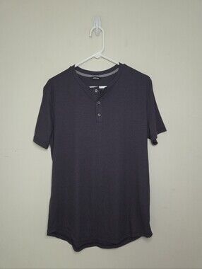 Men's Jmierr Muscle Slim Fit Henley Style Shirt Sz Medium